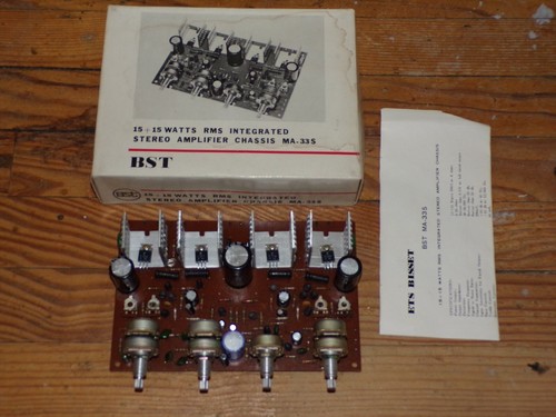 Watts rms integrated - 15+15,