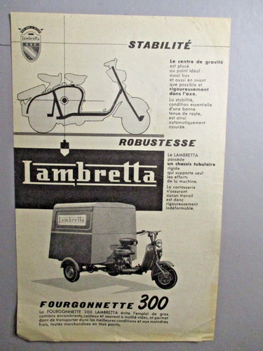 Feuillet prospectus 1957 - prospectus,
