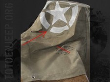 POCHOIR STENCIL MARQUAGE BACHE STAR  REMORQUE 1/4T TRAILER BANTAM WILLYS . jeep