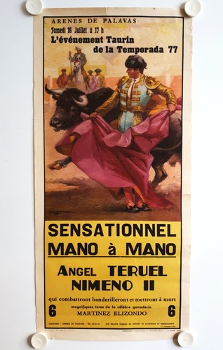 Affiche corrida arènes - arènes, de