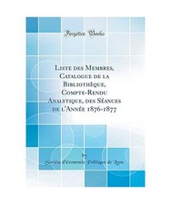 Liste des Membres, Catalogue
