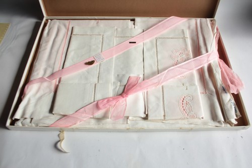 Ancienne parure lit drap - ancienne, de