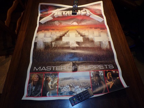 Affiche métallica master of - ",