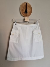JACKPOT BY CARLI GRY : JUPE BLANCHE CARGO SAHARIENNE VINTAGE  COTON 