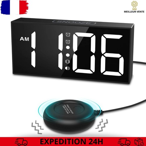 Réveil vibreur malentendant - vibreur,