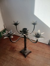Candélabre ancien vintag fer