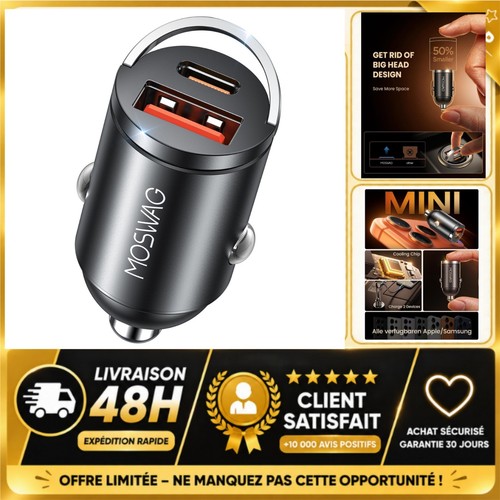 Chargeur voiture usb - chargeur, c