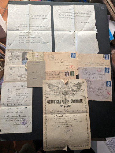 Lot documents ww2 d un - de, d'un