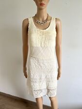 Robe jaune beige avec dentelle Massimo Dutti taille S jamais portée 