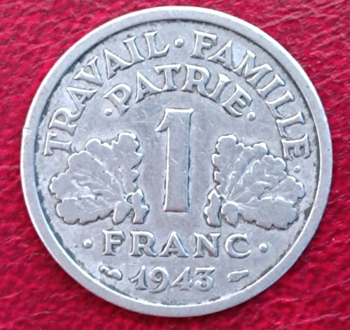 Pièce franc 1943 b - pièce,