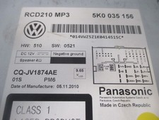 AUTORADIO  RÉCEPTEUR  VOLKSWAGEN GOLF VI  5K0035156  2566784