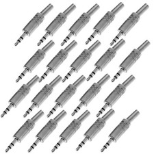 20 Pcs 3.5mm 1/8" Stereo Male