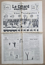 Le CANARD ENCHAINE numéro