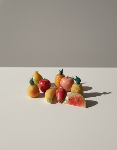 Lot fruits décoratifs - lot, de