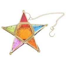  Porte-bougie Chauffe-plat Suspendu Verre Porte-bougies Photophore Abat-jour