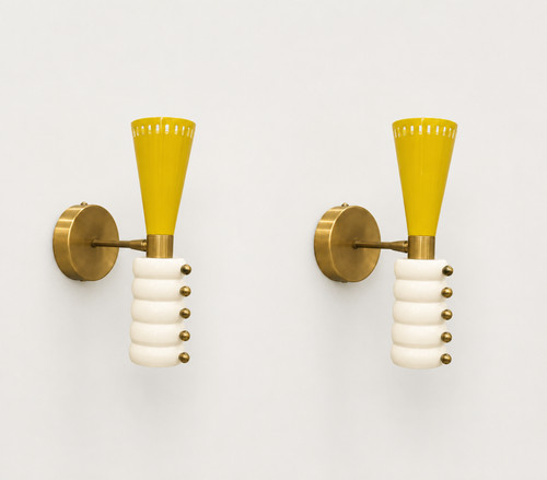 Paire appliques murales - d'appliques,