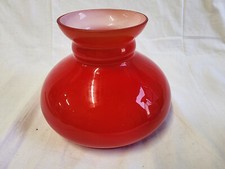 Globe en verre rouge abat-jour