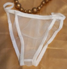 Culottes blanc transparent