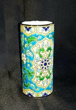 Superbe Rare  Vase Rouleaux Emaux Bordeaux Vieillard 19ème Top+++ 