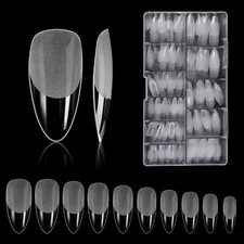 Faux Ongles 500pcs Acrylique Capsules Transparent Pose Americaine Avec Valise...