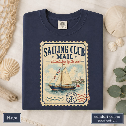 Vintage sailing club shirt - vintage,