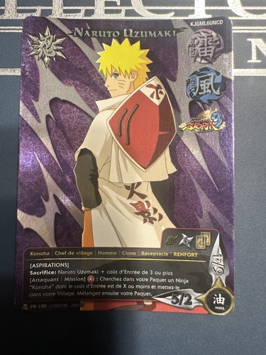 Carte promo naruto 100 fr - carte,