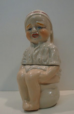 Boite Bijoux Figurine Fille Pot Style Art Deco Style Art Nouveau Porcelaine