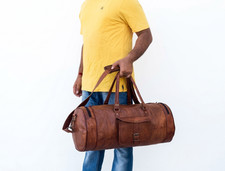 Sac de sport vintage en cuir