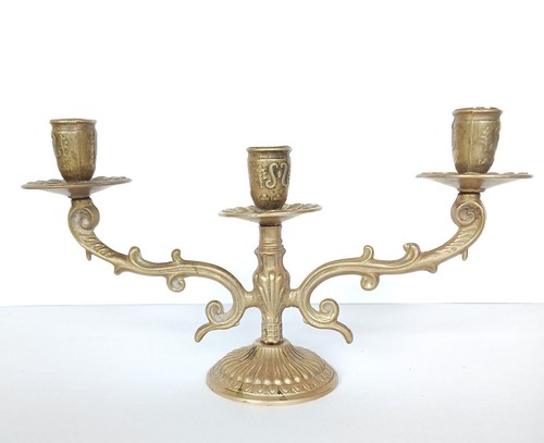 Chandelier baroque 3 feux - chandelier,