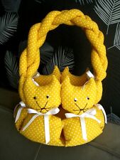 CHAT Rosina Wachtmeister Sac à COUTURE tissu étui laine aiguille tricot Broderie