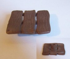 PLAYMOBIL (A2228) PIRATES - Table Couvercle Marron Foncé Tonneau 3859 3891 3936