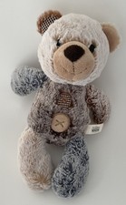 🌟Doudou peluche Ours  Zoo Parc Beauval Beige marron Gris