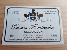 étiquette vin Puligny