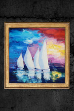 NOLAC - "Régates" (80x80 cm)