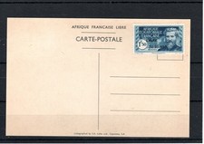 TIMBRE AEF FRANCE COLONIE 1940 N°140D NEUF SUR CARTE DE GAULLE