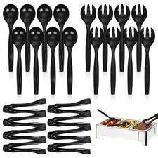 36pcs Serving Utensils,Black