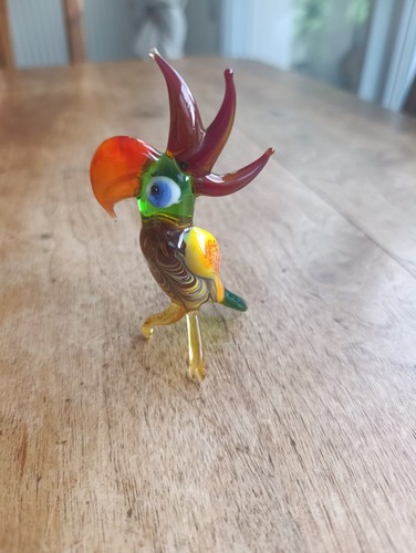 Oiseau verre soufflé - verre,