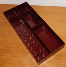 vintage CASIER BOITE en BAKELITE iso MACHINE à COUDRE suisse TURISSA ULTRAMATIC