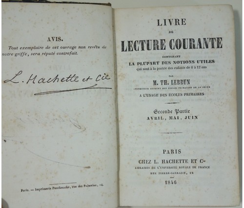Lebrun livre de lecture - th.,