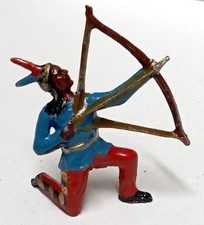 GM (Georges Munckle) FIGURINE LES INDIENS TIREUR A L'ARC Plomb Creux 61 mm