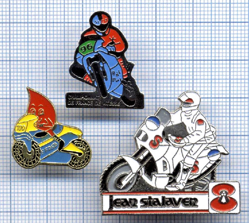 Lot pin moto - de, pin's
