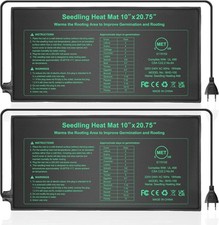 Tapis Chauffant pour semis 10 x 20.75 in 2 Pack,Tapis Chauffant imperméable 
