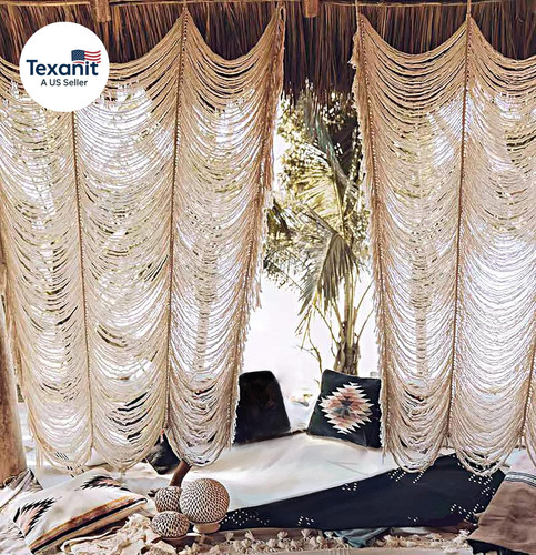 Macrame curtain boho - boho,