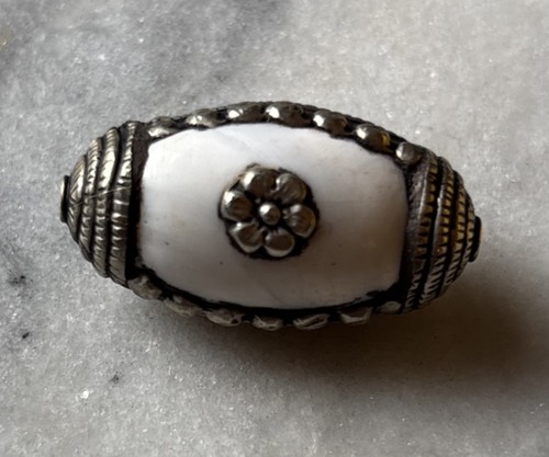 Large tibetan silver encased - silver,