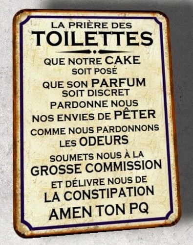Plaque métal vintage - plaque,