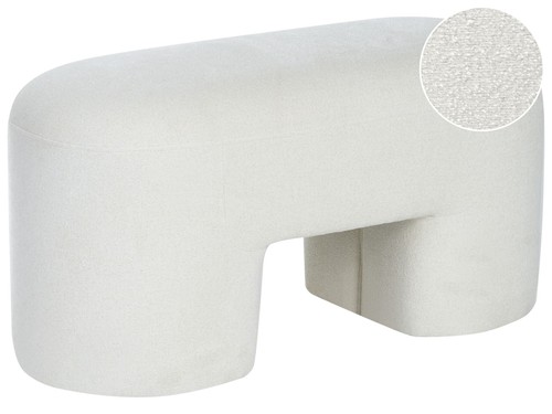 Banc moderne bouclé pouf - en,