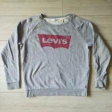 Levi's Sweat Pull Logo Taille S Gris 100% Coton