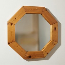 Miroir mural octogonal pin