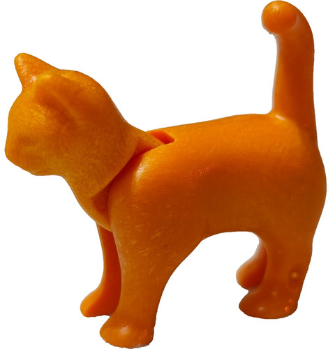 Playmobil figurine chat orange - figurine,