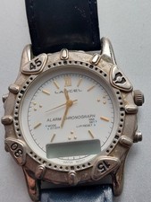 Montre Homme Chronographe Lancel aiguilles et chiffres or vintage